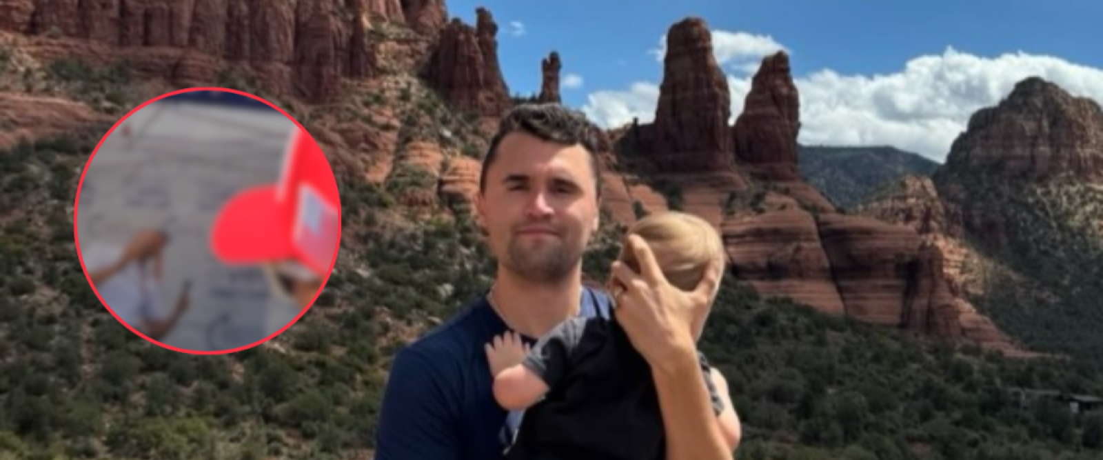 Imágenes muestran el momento en que Charlie Kirk es alcanzado por un disparo en Utah