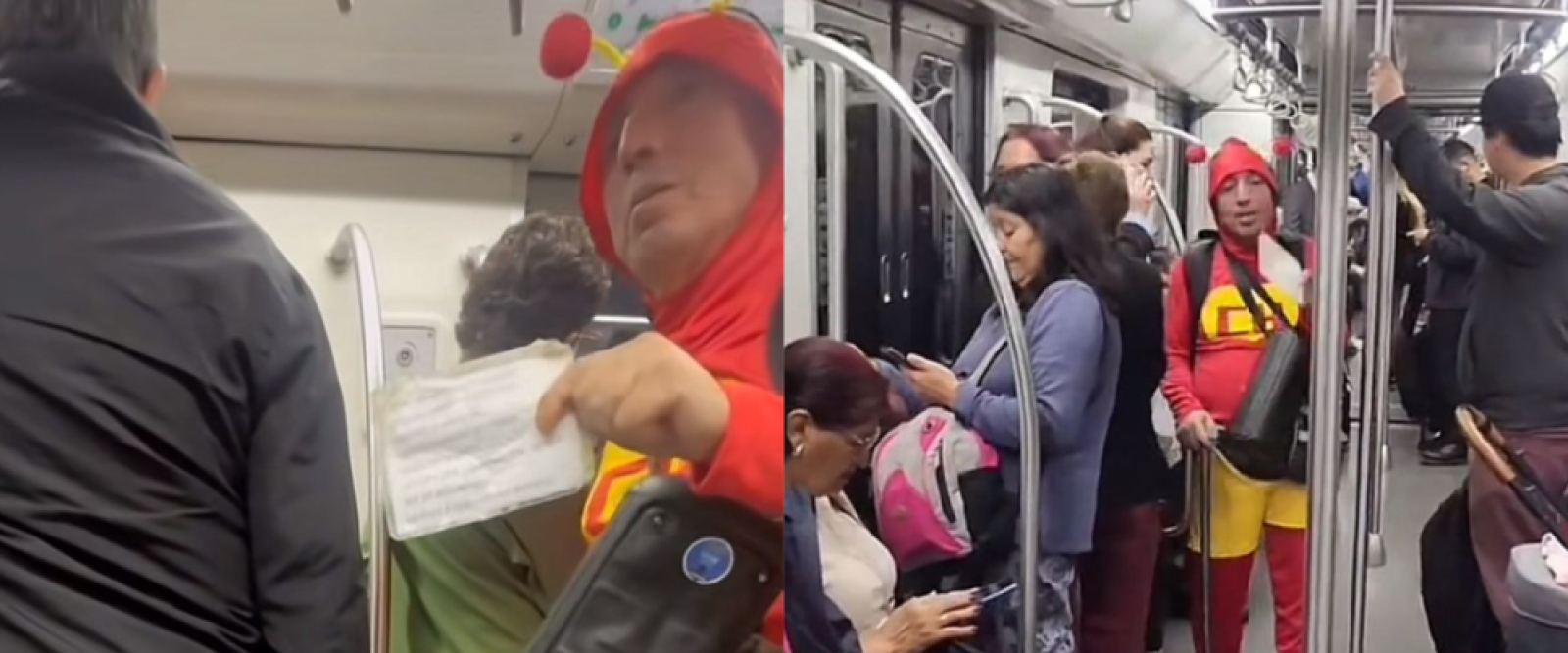 Del Chavo del 8 al Chapulín Colorado: sujeto vuelve al Metro tras ser expulsado por acoso